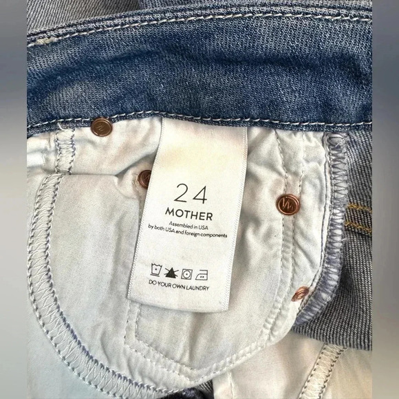 Mother High Waisted Looker Ankle Jeans Size- 24 - Picture 10 of 14